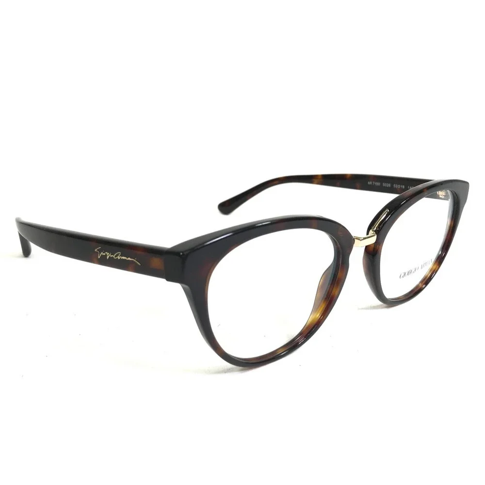 Giorgio Armani Eyeglasses Frames AR 7150 5026 Tortoise Round Full Rim 53-18-140